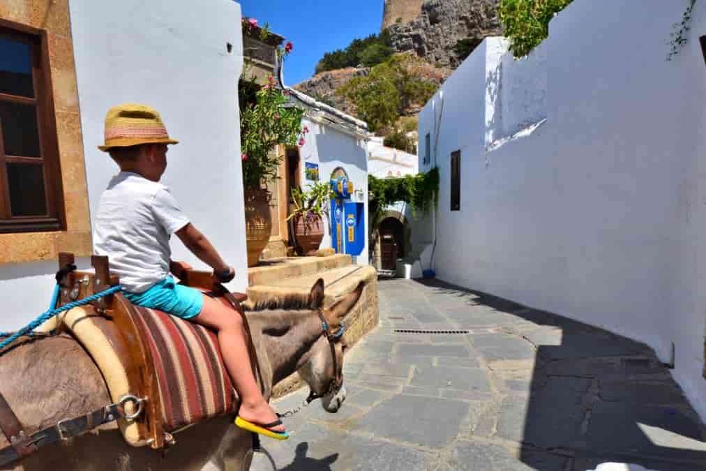 Sortie en bateau vers le village de Lindos